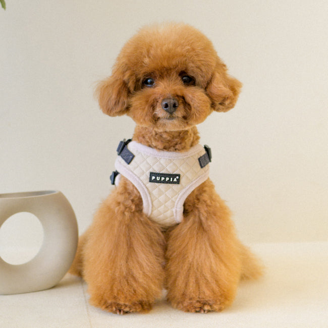 Puppia Irvin Harness Model C Cream - Premium hondentuig > honden harnas from Puppia - Just €29.99! Shop now at Frenkiezdogshop