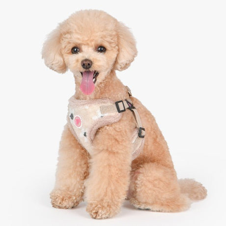 Pinkaholic Nanala Comfort Harness model C beige hondentuig > honden harnas > model C Small
