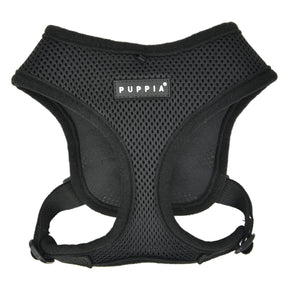 Puppia Soft Harness model E Black hondentuig > honden harnas > overige modellen Small
