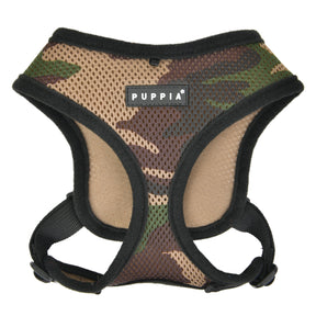 Puppia Soft Harness model E Camo hondentuig > honden harnas > overige modellen Small