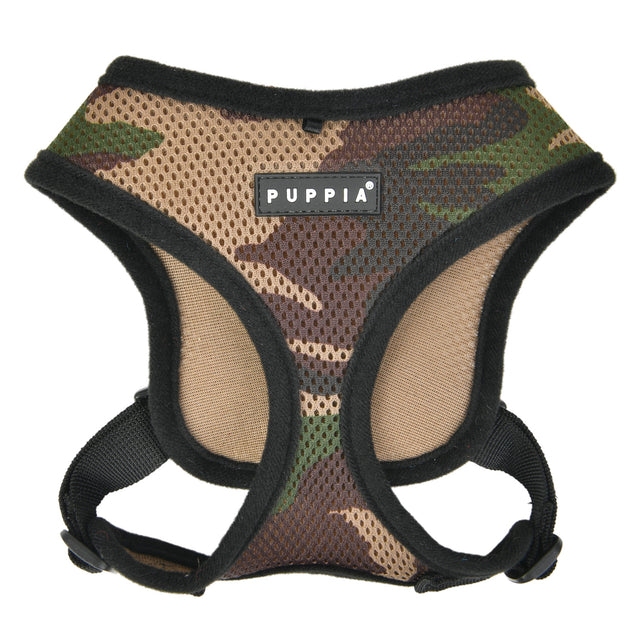 Puppia Soft Harness model E Camo - Premium hondentuig > honden harnas from Puppia - Just €20! Shop now at Frenkiezdogshop