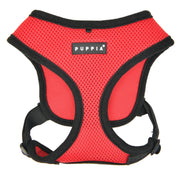 Puppia Soft Harness model E Red hondentuig > honden harnas > overige modellen Small