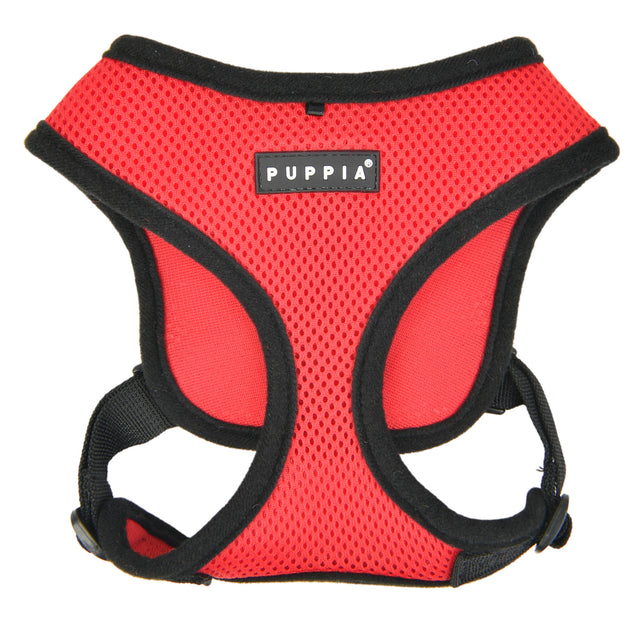 Puppia Soft Harness model E Red - Premium hondentuig > honden harnas from Puppia - Just €20! Shop now at Frenkiezdogshop