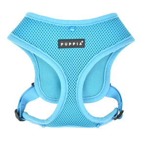 Puppia Soft Harness model E Sky Blue hondentuig > honden harnas > overige modellen Small