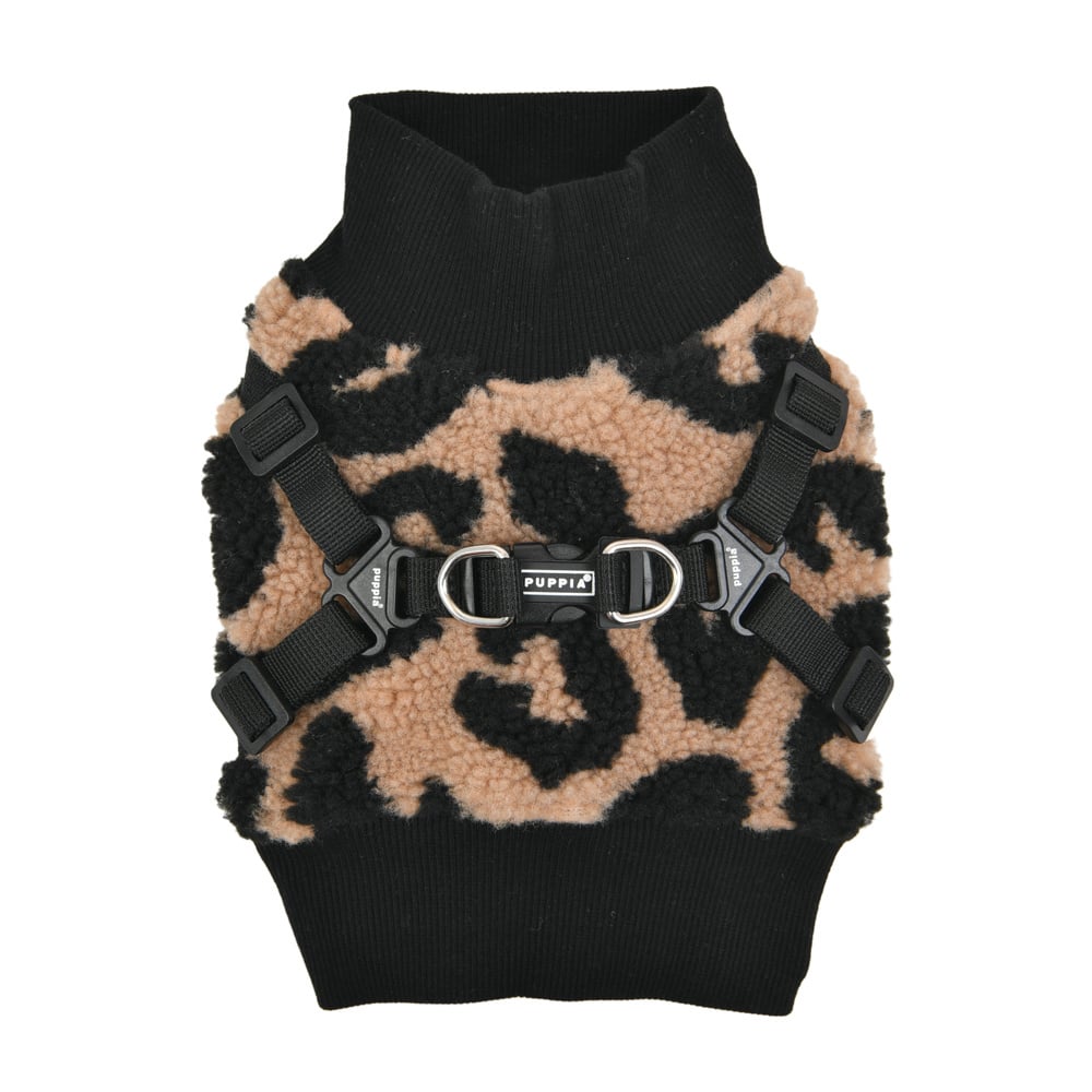 Puppia Sweater Harness J Serval Beige - Premium hondentuig > honden harnas from Puppia - Just €38.99! Shop now at Frenkiezdogshop