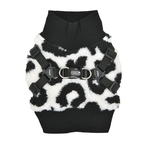 Puppia Sweater Harness J Serval Black - Premium hondentuig > honden harnas from Puppia - Just €38.99! Shop now at Frenkiezdogshop