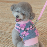 Puppia Sweater Harness J Ren Pink - Premium hondentuig > honden harnas from Puppia - Just €35.99! Shop now at Frenkiezdogshop