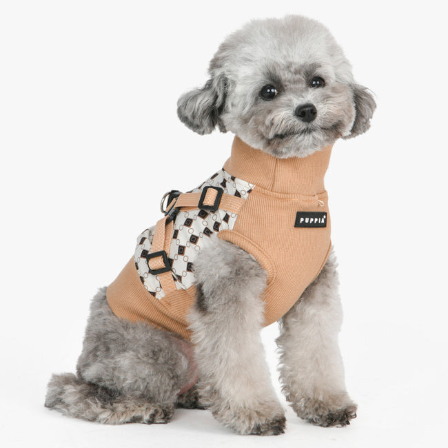 Puppia Sweater Harness J Jace Beige - Premium Hondenkleding > Hondentrui from Puppia - Just €38.99! Shop now at Frenkiezdogshop