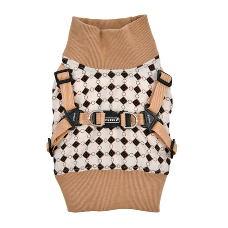 Puppia Sweater Harness J Jace Beige - Premium Hondenkleding > Hondentrui from Puppia - Just €38.99! Shop now at Frenkiezdogshop