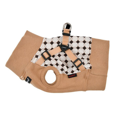 Puppia Sweater Harness J Jace Beige hondentuig > honden harnas > overige modellen Small