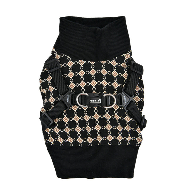 Puppia Sweater Harness J Jace Black - Premium Hondenkleding > Hondentrui from Puppia - Just €34.99! Shop now at Frenkiezdogshop