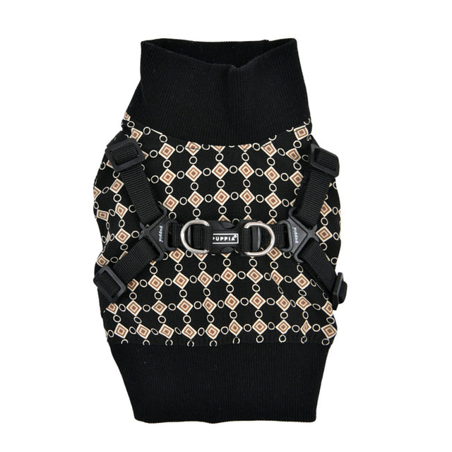 Puppia Sweater Harness J Jace Black - Premium Hondenkleding > Hondentrui from Puppia - Just €38.99! Shop now at Frenkiezdogshop