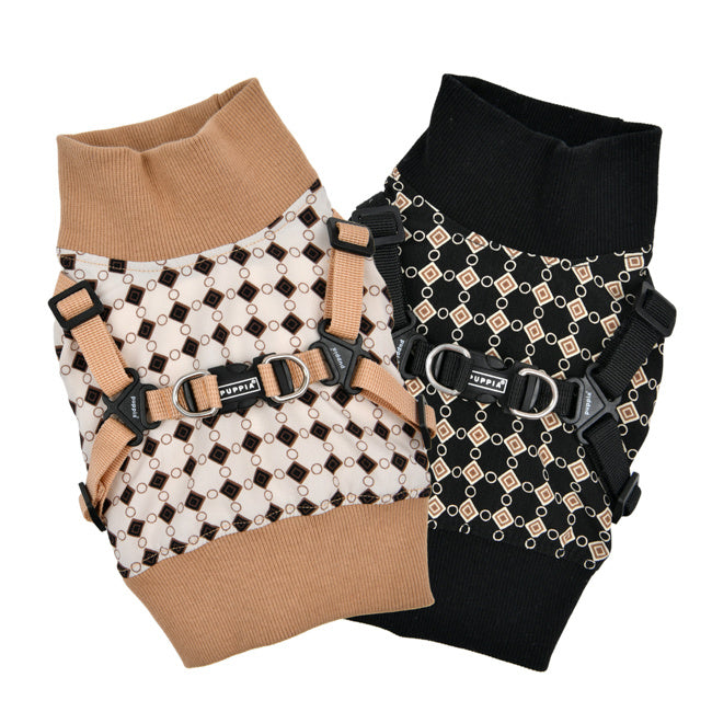 Puppia Sweater Harness J Jace Black - Premium Hondenkleding > Hondentrui from Puppia - Just €38.99! Shop now at Frenkiezdogshop