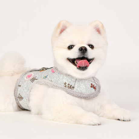 Pinkaholic Eira Pinka Harness Melange Grey hondentuig > honden harnas > model B Small