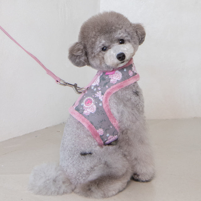 Pinkaholic Calla Pinka Harness Grey - Premium hondentuig > honden harnas from Pinkaholic - Just €29.99! Shop now at Frenkiezdogshop