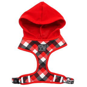 Big and Little Dogs Hoody Harness Roaring Red ( XSMALL) hondentuig > honden harnas > model A X - Small