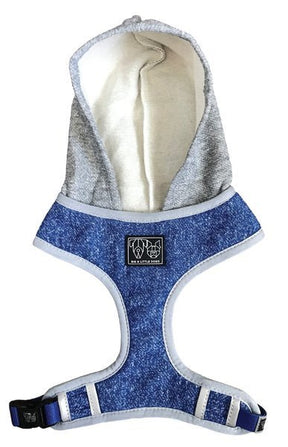 Big and Little Dogs Hoody Harness Classic Blue ( X - Small & Small ) hondentuig > honden harnas > model A X - Small