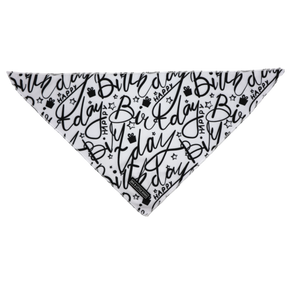 Big  and Little dogs Bandana Black & White Birthday - Premium Bandana > Hondenbandana from Big and Little Dogs - Just €5! Shop now at Frenkiezdogshop