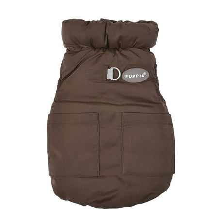 Puppia Puffer Vest Harness Jumper Brown - Premium Hondenkleding > Hondentrui from Puppia - Just €70.99! Shop now at Frenkiezdogshop