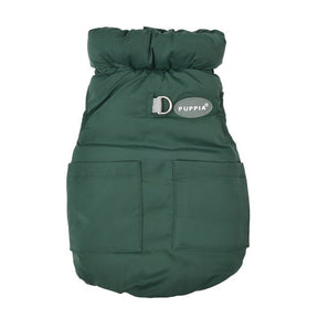 Puppia Puffer Vest Harness Jumper Green Hondenkleding > hondenjas Small