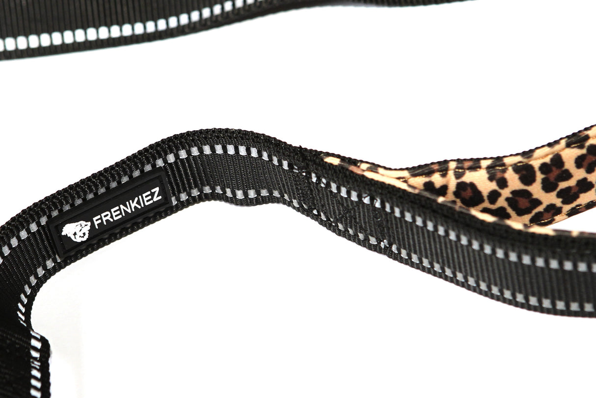 Frenkiez reflective dog leash light leopard - Premium hondenriem > hondenlijn from Frenkiez - Just €18.99! Shop now at Frenkiezdogshop