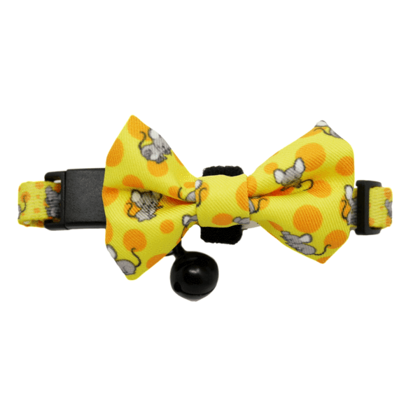 Little Kitty Cat Collar & Bow Tie Cheesin' Around - Premium halsband > kattenhalsband from Little Kitty - Just €9.99! Shop now at Frenkiezdogshop