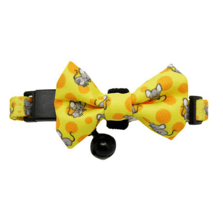 Little Kitty Cat Collar & Bow Tie Cheesin' Around - Premium halsband > kattenhalsband from Little Kitty - Just €9.99! Shop now at Frenkiezdogshop