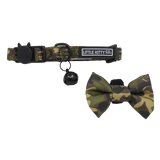 Little Kitty Cat Collar & Bow Tie Cool Cat Camo - Premium halsband > kattenhalsband from Little Kitty - Just €9.99! Shop now at Frenkiezdogshop