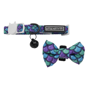 Little Kitty Cat Collar & Bow Tie Scaled Back - Premium halsband > kattenhalsband from Little Kitty - Just €10! Shop now at Frenkiezdogshop