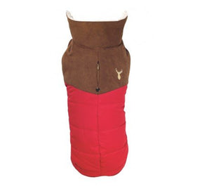 Bobby Winterjas Forest Rood ALLEEN XS EN XXS - Premium Hondenkleding > hondenjas from Bobby - Just €20! Shop now at Frenkiezdogshop