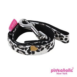 Pinkaholic Leo Black - Premium hondenriem > hondenlijn from Pinkaholic - Just €14.99! Shop now at Frenkiezdogshop