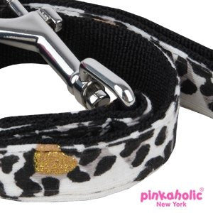 Pinkaholic Leo Black - Premium hondenriem > hondenlijn from Pinkaholic - Just €14.99! Shop now at Frenkiezdogshop