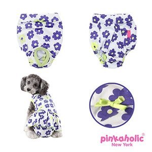 Pinkaholic Petunias Sanitary Lime ( SMALL ) Loopsheidbroekje > Periodebroekje Small