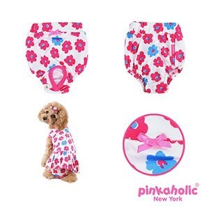Pinkaholic Petunias Sanitary DarkPink Loopsheidbroekje > Periodebroekje Small