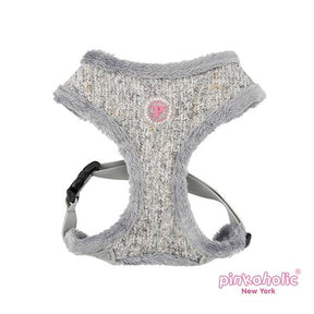 Pinkaholic Muffy Harness grey ( alleen large) hondentuig > honden harnas > model A Medium