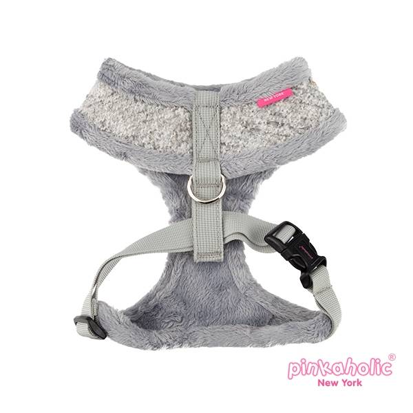 Pinkaholic Muffy Harness grey ( alleen  large) - Premium hondentuig > honden harnas from Pinkaholic - Just €21.99! Shop now at Frenkiezdogshop