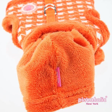 Pinkaholic Cosmo Pinka Harness orange ( alleen small) hondentuig > honden harnas > model B Small