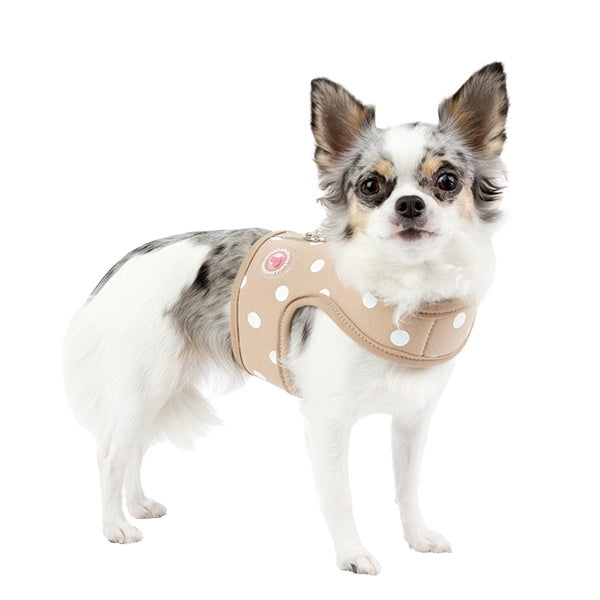 Pinkaholic Sassa Pinka Harness beige - Premium hondentuig > honden harnas from Pinkaholic - Just €20! Shop now at Frenkiezdogshop