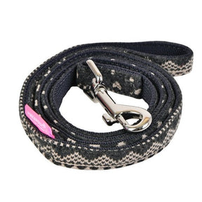 Pinkaholic Neige Leash Charcoal Grey hondenriem > hondenlijn Medium