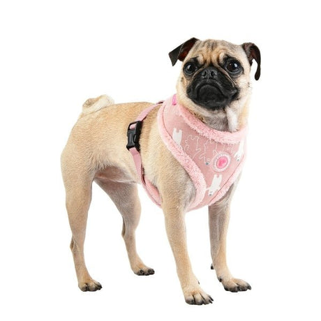 Pinkaholic Ursa Harness Indian Pink hondentuig > honden harnas > model A Small