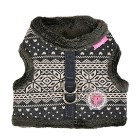 Pinkaholic Neige Pinka Harness Charcoal Grey hondentuig > honden harnas > model B Small