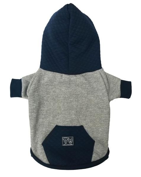 Big and Little Dogs hoody jumper Quilted Navy - Premium Hondenkleding > Hondentrui from Big and Little Dogs - Just €27.99! Shop now at Frenkiezdogshop