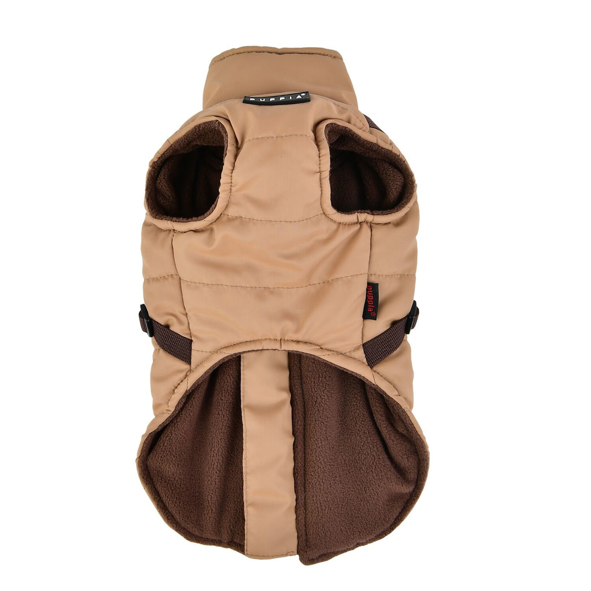 Puppia Mountaineer Jacket Harness Beige - Premium Hondenkleding > hondenjas from Puppia - Just €66.99! Shop now at Frenkiezdogshop