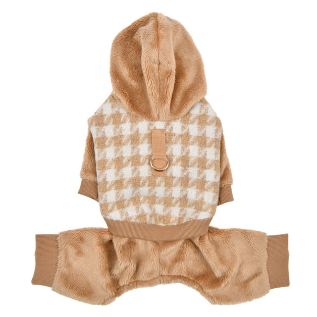 Puppia Cagnie Onesie beige - Premium hondenkleding > hondenpakje from Puppia - Just €49.99! Shop now at Frenkiezdogshop