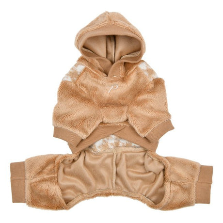 Puppia Cagnie Onesie beige hondenkleding > hondenpakje Small