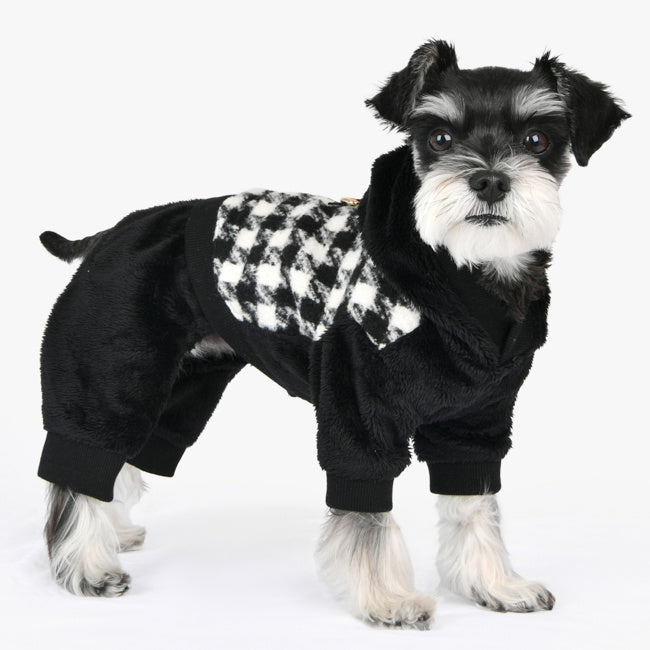 Puppia Cagnie Onesie black - Premium hondenkleding > hondenpakje from Puppia - Just €49.99! Shop now at Frenkiezdogshop