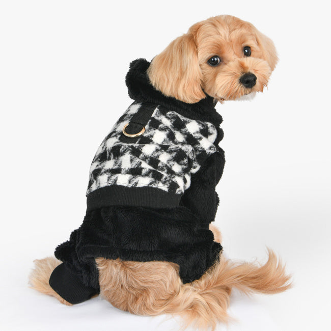 Puppia Cagnie Onesie black - Premium hondenkleding > hondenpakje from Puppia - Just €49.99! Shop now at Frenkiezdogshop