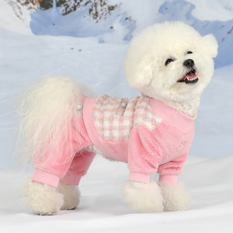 Pinkaholic Bristol Onesie Pink Hondenkleding > Hondenpyjama Small