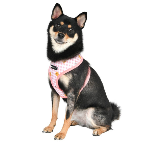Puppia Baba Harness Model A Indian Pink hondentuig > honden harnas > model A Small