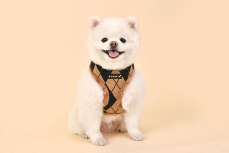 Puppia Jaden Harness Model A Beige hondentuig > honden harnas > model A Small